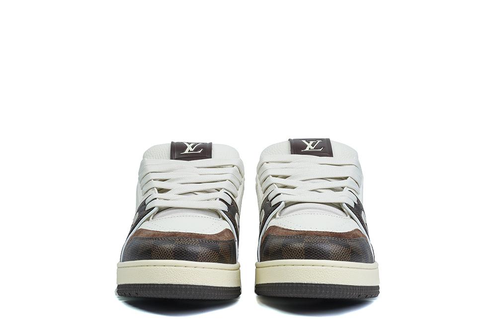 PK god Louis Vuitton LV Trainer #54 Signature moka White retail materials ready to ship